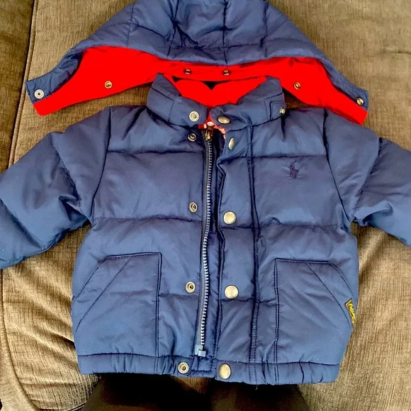 NWOT Ralph Lauren Puffer Winter Jacket with removable hood - Picture 1 of 4